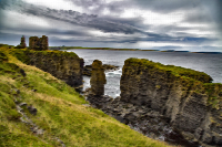 Surreal Sinclair Castle Caithness Scotland