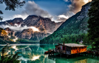 Surreal Italian Lake