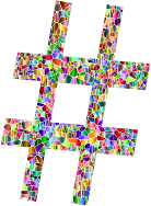 Vivid Chromatic Tiled Musical Note 11