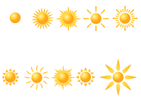 Sun shapes