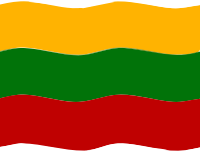 Flag of Lithuania wave