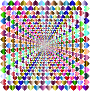 Prismatic Hearts Frame Vortex