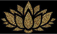 Prismatic Lotus Flower Silhouette 6 Circles 7