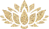 Prismatic Lotus Flower Silhouette 6 Circles 7 No Background
