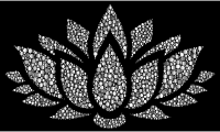 Prismatic Lotus Flower Silhouette 6 Circles 9