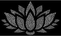 Prismatic Lotus Flower Silhouette 6 Circles 10