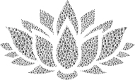 Prismatic Lotus Flower Silhouette 6 Circles 10 No Background