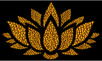 Prismatic Lotus Flower Silhouette 6 Circles 11
