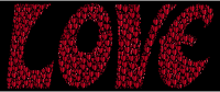 Prismatic Love Hearts Typography 5