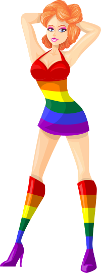Young lady 2 (redhead, light skin, plain dress #7)