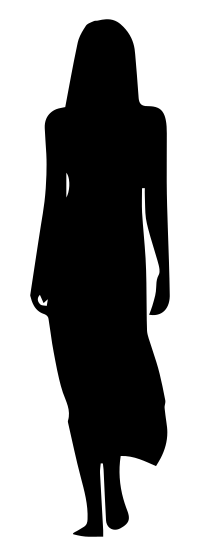 Woman In Long Dress Silhouette