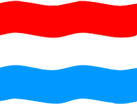 Flag of Luxemburg wave