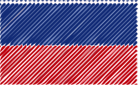 Haiti flag linear