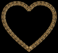 Gold Victorian Ornament Heart