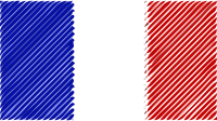France flag linear