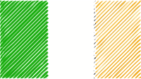 Ireland flag linear