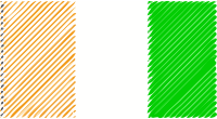Cote DIvoire flag linear