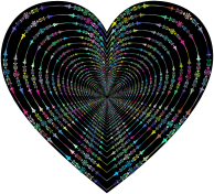 Prismatic Victorian Style Tunnel Heart 2