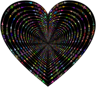 Prismatic Victorian Style Tunnel Heart 3
