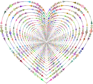 Prismatic Victorian Style Tunnel Heart 3 No Background