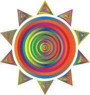 Prismatic Sun Icon Variation 2