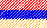 Armenia flag linear