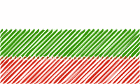 Bulgaria flag linear