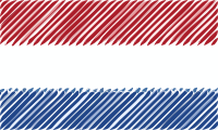Netherlands flag linear