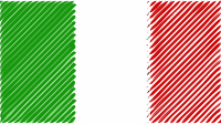 Flag of Italy linear