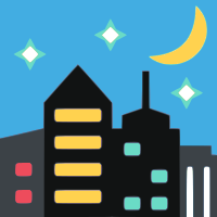 landscape at night