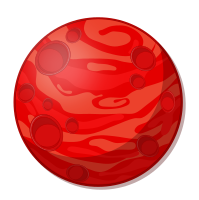 Remix of cartoon red planet (fixed PDF export)