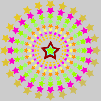 Stars in Circle
