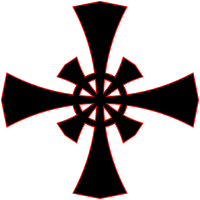 Cross V stroked