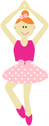 Cute Cartoon Ballerina