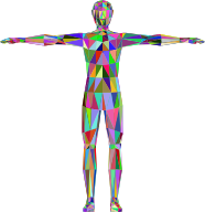 Prismatic Low Poly Human Male