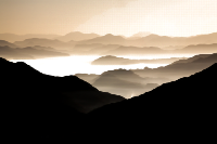 Surreal Misty Valley
