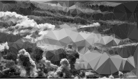 Low Poly Duochromatic Clouds