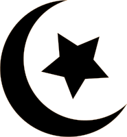 Black Crescent and Star