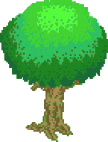 Pixel Tree Light Green