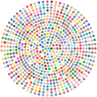 Prismatic Radial Dots 3