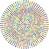 Prismatic Radial Dots 5
