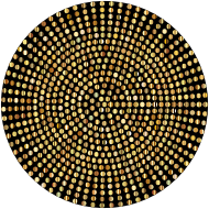 Gold Radial Dots