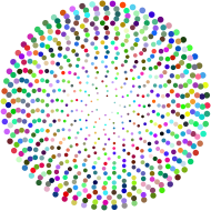 Prismatic Abstract Circles Design