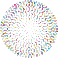 Prismatic Abstract Circles Design 3
