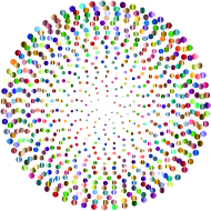 Prismatic Abstract Circles Design 5