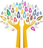 Prismatic Hands Tree No Background