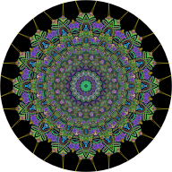 Prismatic Mandala Line Art 4