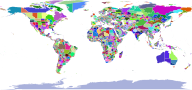 Colorful World Map