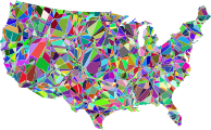 Technicolor United States Map