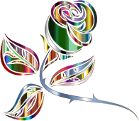 Stylized Rose Extended 10 Minus Background